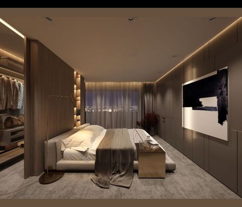 Hotel Bedroom Design, Modern Luxury Bedroom, Luxury Bedroom Design, Bedroom Closet Design, Luxury Bedroom Master, Modern Bedroom Design, Room Design Bedroom, Bedroom Layouts, Closet Space