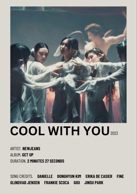 cool with you by newjeans minimalist poster Cool With You Aesthetic Newjeans, Cool With You Newjeans Vibe, Newjeans Cool With You Wallpaper, Cool With You Newjeans Wallpaper, Song Posters Kpop, New Jeans Cool With You, New Jeans Album Cover, Cool With You Newjeans, Newjeans Albums