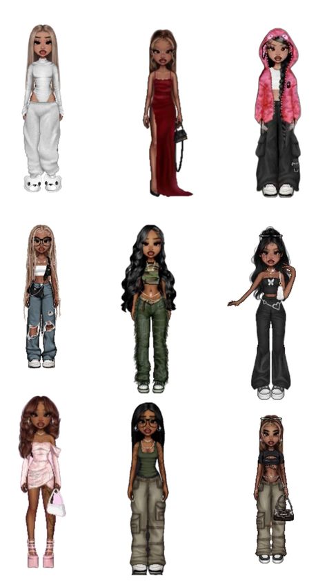 2008 Aesthetic Fashion, Baddies Hairstyle, Bratz Fits, Bratz Outfits, Kawaii Logo, Sza Singer, Preppy Outfits For School, Bratz Doll Outfits, Imvu Outfits Ideas Cute