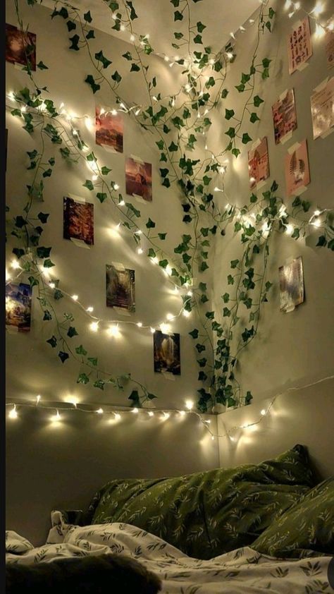 Fairy Lights Room, Zimmer Diy, Easy Room Decor, Diy Room Decor For Teens, Pinterest Room, Fairy Lights Bedroom, Easy Diy Room Decor, Dream Bedroom Inspiration, Cute Diy Room Decor