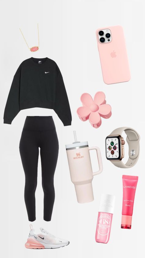 cute back to school pink outfit #simple #pink Outfit Simple, Pink Outfit, Back To School, Van, Pink