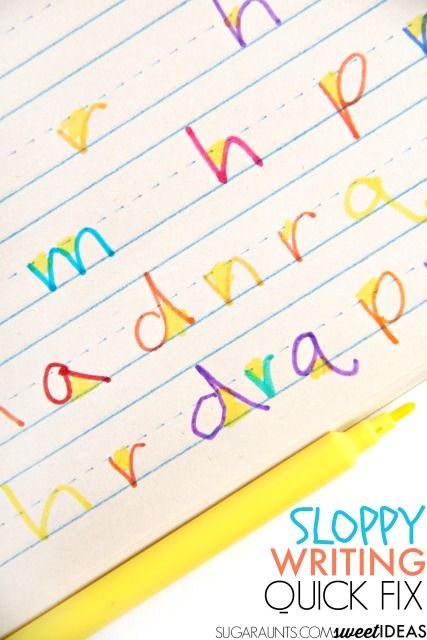 Soppy writing tips for better handwriting Improving Handwriting, Sloppy Handwriting, Better Handwriting, Teaching Handwriting, Handwriting Without Tears, Kids Handwriting Practice, Handwriting Activities, Kids Handwriting, Handwriting Analysis