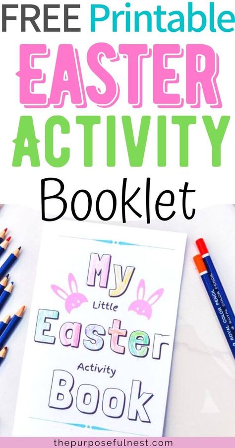 Grab this free printable Easter Activities booklet. It includes coloring pages, a maze, and seek n find game. It is the perfect easter activity for preschool and kindergarten kids. Easter Crafts For Preschoolers, Diy Sensory Play, Printable Easter Coloring Pages, Curriculum For Kindergarten, Easter Activities For Preschool, Printable Easter Activities, Easter Craft Activities, Easter Egg Hunt Ideas, Egg Hunt Ideas