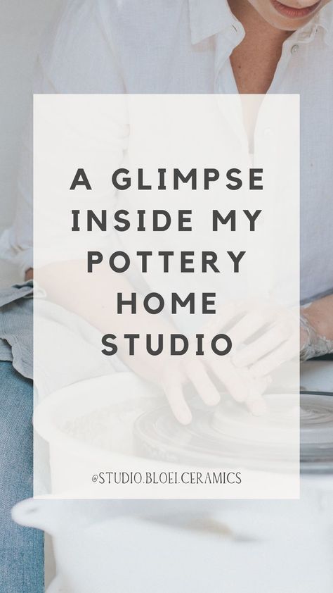 Home Ceramic Studio Ideas, Home Clay Studio, Community Pottery Studio, Garden Pottery Studio, Pottery Tools Storage, Pottery Studio Organization, Pottery Home Studio, Home Pottery Studio Setup, Home Ceramic Studio