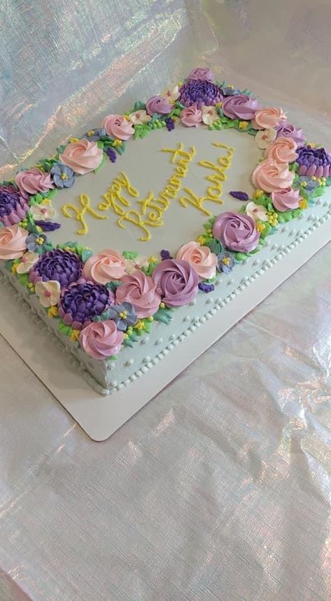 Retirement Sheet Cakes Ideas For Women, Retirement Cakes For Women, Cake Designs For Retirement, Birthday Sheet Cakes For Women Elegant, Birthday Sheet Cake For Women, Retirement Cakes Ideas For Women, Retirement Sheet Cake, Stoic Books, Retirement Cake Decorations