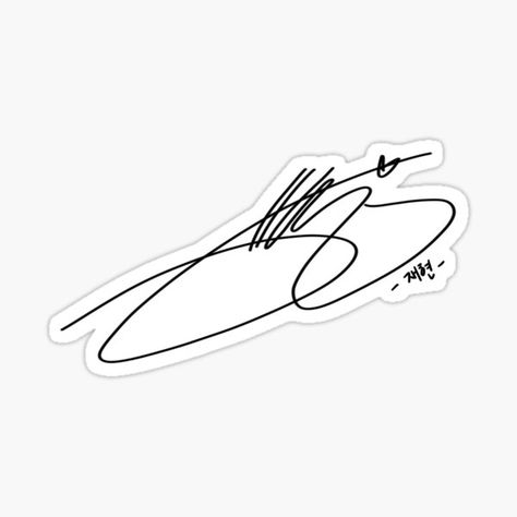 Jaehyun's autograph. • Millions of unique designs by independent artists. Find your thing. Nct Sticker, Nakamoto Yuta, Cute Heart, Jaehyun Nct, Aesthetic Stickers, Nct 127, Nct Dream, Autograph, Science Poster