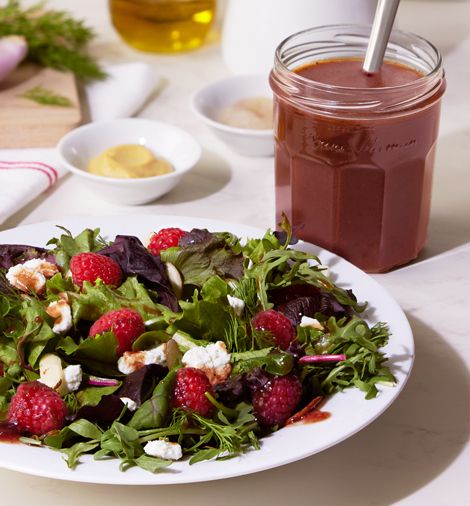 Aip Paleo Desserts, Fresh Herb Salad, Raspberry Vinaigrette Salad, Caramel Delights, Raspberry Vinaigrette, Raspberry Preserves, Herb Salad, Paleo Desserts, Autumn Salad