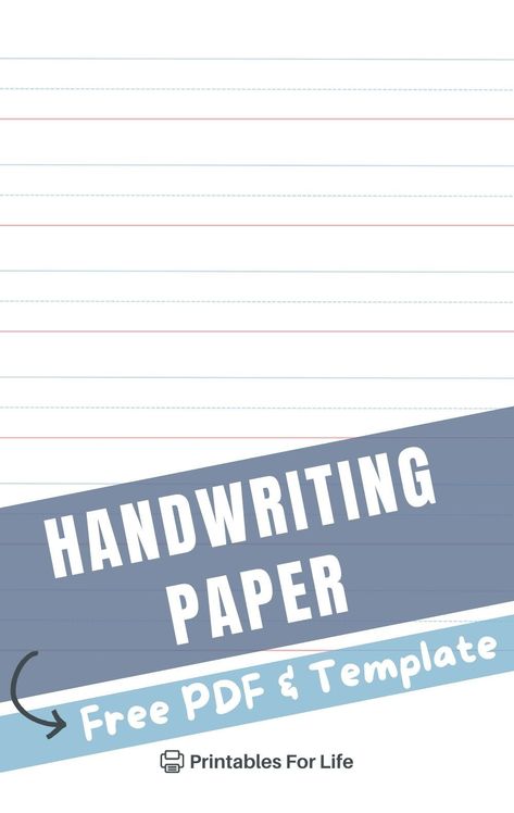 Introducing lined paper to young students? This free printable handwriting template is the ideal solution. With its clean, uncluttered design and color-coded lines, it helps elementary-aged kids focus solely on forming letters correctly, without any unnecessary visual distractions. Whether you're a teacher, homeschooling parent, or daycare provider, this versatile 8.5x11" PDF is a must-have resource for building strong handwriting skills. Print as needed in color or grayscale. Lined Paper Printable Free, Handwriting Paper Printable, Lined Handwriting Paper, Handwriting Template, Free Printable Monthly Planner, Free Paper Printables, Handwriting Practice Paper, Printable Lined Paper, Handwriting Paper