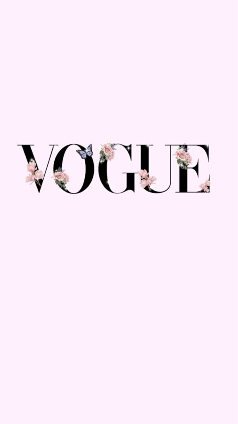 Vogue Pink Wallpaper, Pink Vouge Wallpaper, Designer Aesthetic Wallpaper, Aesthetic Ads, Vogue Pink, Pink Wallpaper Quotes, Vogue Wallpaper, Wallpaper Preppy, Chanel Poster