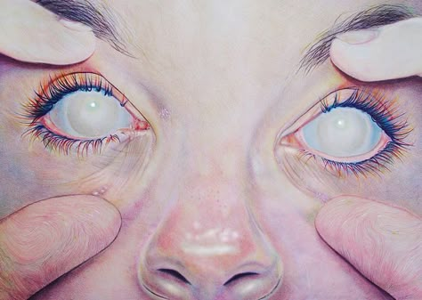 Blind eyes" This piece is about being blind to my blessings and ... Anime Blind Eyes, How To Draw Blind Eyes, Blind Drawing, Blind Art, Realistic Eye Drawing, Blind Girl, Eye Illustration, Drawing Eyes, Blind Eyes