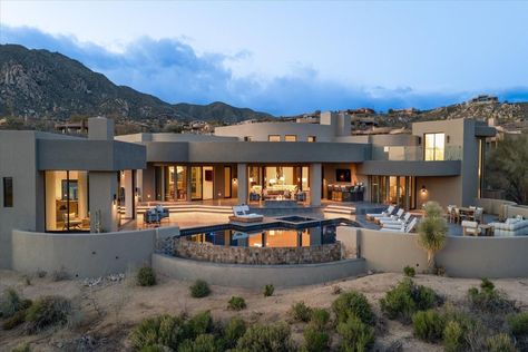 Apache Peak 126 In Scottsdale, Arizona, United States For Sale (13983405) Arizona Houses, Mountainside Retreat, Spa Inspired Bathroom, Arizona House, Arizona Sunset, Asian Homes, Living Room Photos, European House, Spa Inspiration