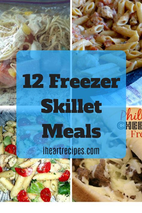 Skillet Freezer Meal Prep, Freezer Meals Make Ahead Oven, Freezer To Oven Meals, Freezer Skillet Meals, Food Recipes Slow Cooker, Freezer Casseroles, Dump Bags, Prepped Meals, Freezer Prep