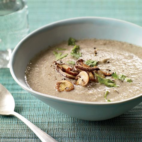 Two-Mushroom Velouté // More Delicious Mushroom Recipes: http://www.foodandwine.com/slideshows/mushrooms #foodandwine Fast Thanksgiving Recipes, Almond Soup, Christmas Soup, Joel Robuchon, Recipes Soup, Best Soup Recipes, Wild Mushroom, Bowl Of Soup, Food Words