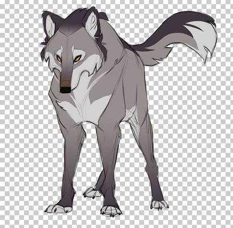 Gray Wolf Art, Wolf Cartoon Drawings, Grey Wolf Drawing, Wolf Tail Drawing, Cute Wolf Art, Cartoon Wolf Drawing, Wolf Drawing Easy, Wolf Cartoon, Wolf Anime