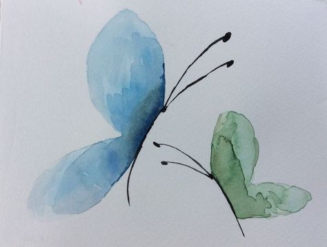 watercolortips #watercolorartideas #watercolo Butterfly Watercolor Painting, Painting Clipart, Watercolor Painting Easy, Painting Butterfly, Watercolor Paintings For Beginners, Painting Easy, Watercolor Bookmarks, Watercolor Pictures, Diy Watercolor