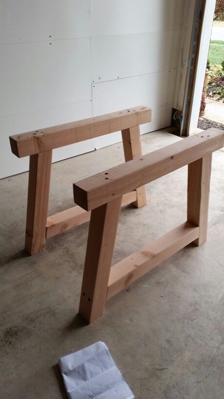 Table base using a 4x4 lumber with 10 deg cut. Table Bases Ideas Diy, Simple Table Legs, Table Leg Ideas Diy, Farmhouse Table With X Base, Diy Wood Table Legs Ideas, Wood Table Legs Diy, 4x4 Table Legs, A Frame Table Legs Diy, Diy Table Legs Ideas