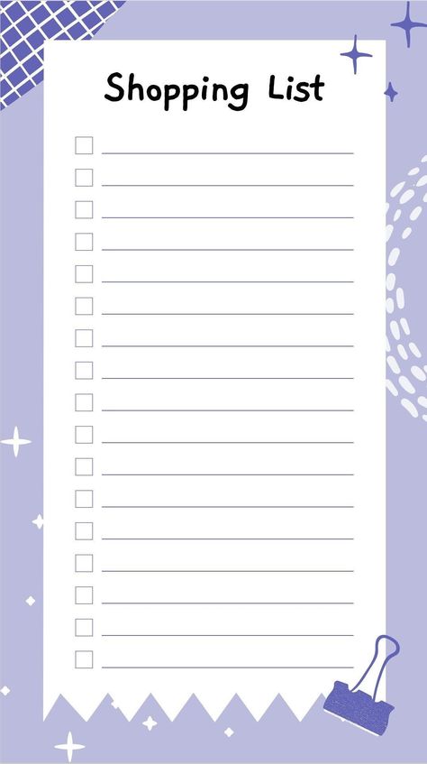 Generic Shopping List - Etsy | Shopping list template, Shopping list printable free, Planner template Saving Money Notebook, List Notes Ideas, Store List Ideas, Stationery Items List, Things I Need To Buy List, Shopping List Template Printables, Shopping Lists Templates, Shopping List Aesthetic, Classroom Attendance Chart