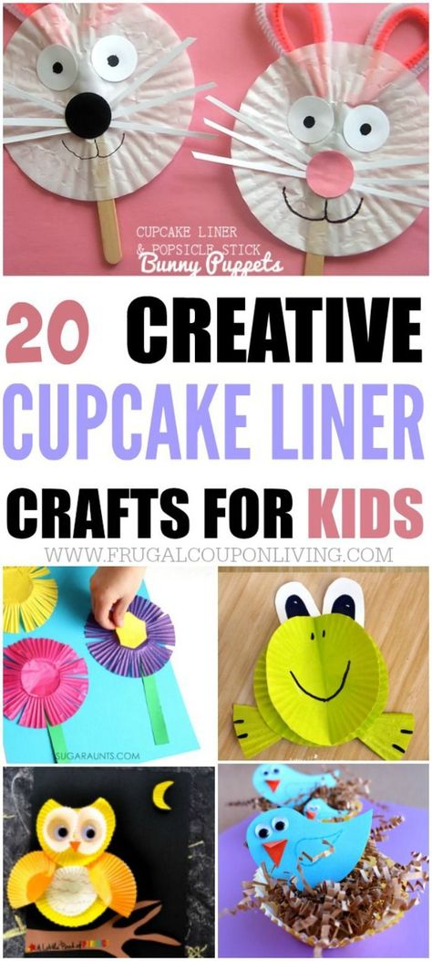 Creative Cupcake Liner Crafts for Kids on Frugal Coupon Living. Using every day items to create art projects for kids.: Starfish Craft, Cupcake Liner Crafts, Cupcake Liner Flowers, Creative Cupcakes, Art Projects For Kids, Spring Kids, Spring Crafts For Kids, Easy Art Projects, School Art Projects