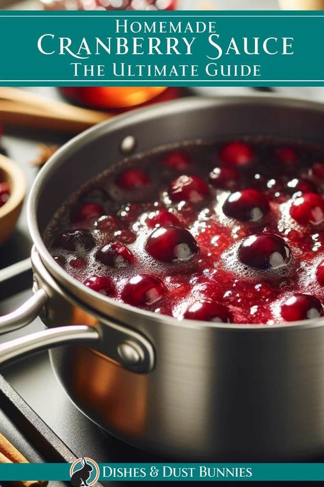 Homemade Whole Cranberry Sauce, Best Homemade Cranberry Sauce Recipe, Traditional Cranberry Sauce, Cranberry Sauce From Scratch, Easy Fresh Cranberry Sauce, Basic Cranberry Sauce, Small Batch Cranberry Sauce, Homade Cranberry Sauce, Home Made Cranberry Sauce Recipes