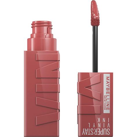 Long Stay Lipstick, Maybelline Superstay Vinyl Ink, Superstay Maybelline, Maybelline Lipstick, Vegan Art, Maybelline Superstay, Lips Shades, Maybelline Super Stay, Long Lasting Lipstick