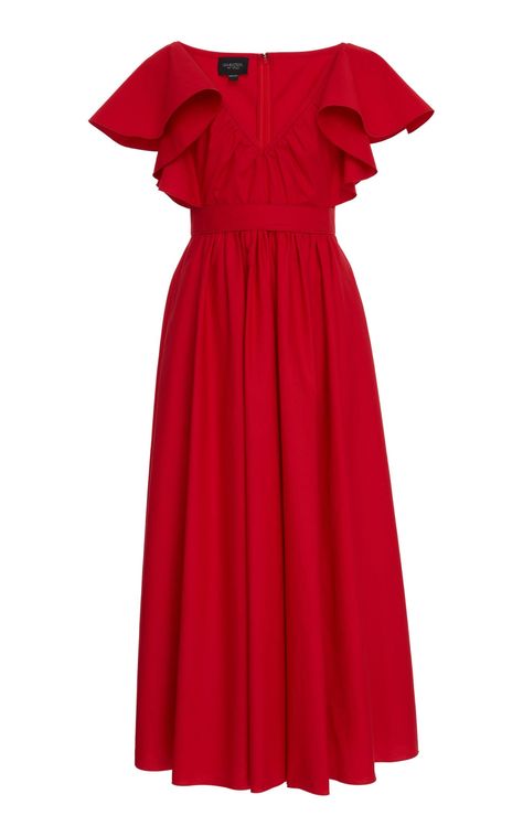 Jacquemus Dress, Red Monochrome, Relaxing Vacations, Top Design Fashion, Midi Ruffle Dress, 2022 Fashion, Cotton Midi Dress, Silk Maxi Dress, Giambattista Valli