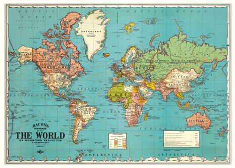 Vintage World Map Poster, Globes Decor, Map Wrapping Paper, Framed World Map, World Map Printable, World Map Decor, Map Posters, Map Printable, Map Paper