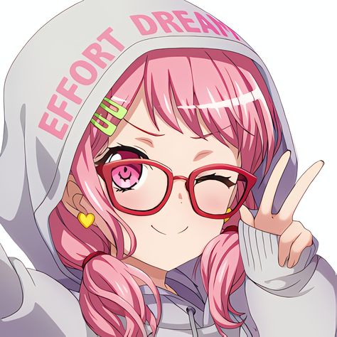 Bandori Aya, Aya Maruyama Icons, Bandori Pastel Palettes, Pfps Pink, Aya Maruyama, Bandori Icons, Rythm Game, Pfp Material, Pastel Palettes