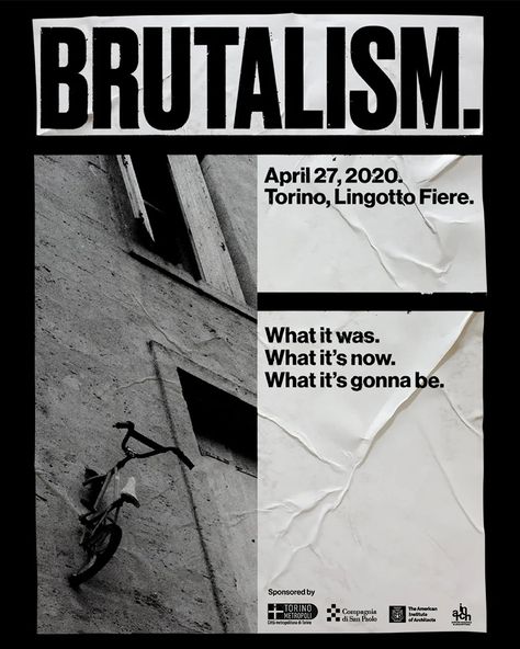 Modern Brutalism, Brutalism Poster, Plakat Design Inspiration, Logo Designer Graphic, Brutalism Architecture, Architecture Logo, Brutalist Design, Desain Editorial, Graphic Poster Art