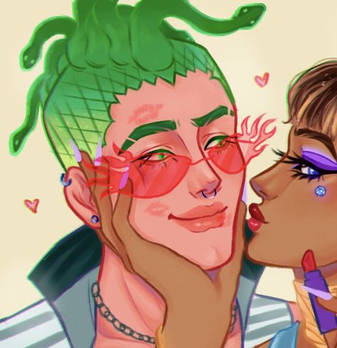 Cleuce Fanart, Duce X Cleo Matching Pfp, Deuce X Cleo, Deuce And Cleo Matching Pfp, Deuce And Cleo Fanart, Duece And Cleo Fanart, Monster High Cleo X Deuce, Duece And Cleo Matching Pfp, Cleo De Nile And Deuce Matching Icons