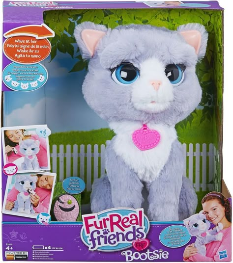 Fur Real Friends Bootsie Interactive Cat Furreal Friends, Fur Real Friends, Little Live Pets, Happy Today, Interactive Toys, Real Friends, Peppa Pig, Toys For Girls, Cat Toys