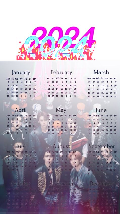 #calendar #2024 #kpop #stay #straykids #skz Calendar 2024, Your Aesthetic, Creative Energy, Stray Kids, Energy