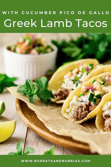 Lamb Tacos Recipes, Lamb Tacos, Fusion Tacos, Taco Ideas, Lamb Taco, Ground Lamb Recipes, Greek Lamb, 2024 Recipes, Street Tacos