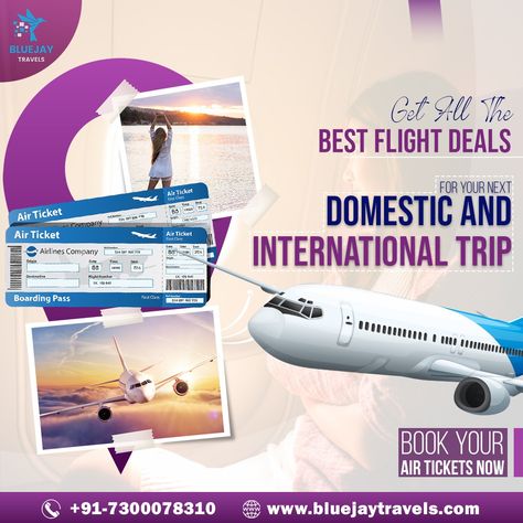 Best Flight Deals, Airline Company, Travel Visa, Flight Deals, Air Tickets, Domestic Flights, Train Tickets, Vacation Packages, Holiday Packaging