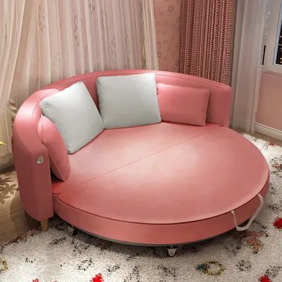 New Collection-Latest trends & Fresh Finds Bedroom Fancy, Pink And Green Bedroom, Lips Sofa, Round Couch, Beauty Room Ideas, Seating Living Room, Full Sleeper Sofa, Girl Apartment Decor, Different Furniture