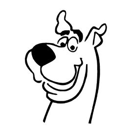 Scooby Doo Stencil Scoby Doby Doo Drawing, Scooby Doo Stencil, Scooby Doo Pumpkin Stencil, Scooby Doo Line Art, Scooby Doo Doodles, Scooby Doo Pumpkin Painting, Scooby Doo Silhouette, Scooby Doo Drawings, Simple Scooby Doo Tattoo