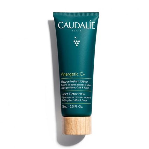 Caudalie Instant Detox Mask Pore Cleansing Mask, Cupressus Sempervirens, Face Tightening, Turmeric Face Mask, Salvia Sclarea, Coffea Arabica, Papaya Enzyme, Creme Anti Age, Sandalwood Oil