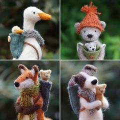 Needle Felting Diy, Wool Felt Projects, Needle Felting Projects, Wool Projects, Felting Tutorials, Needle Felted Animals, Felt Diy, Felt Dolls, Wet Felting