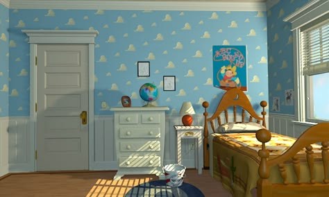 Andys Room Toy Story, Toy Story Bedroom, Andy's Room, Toy Story Andy, Andys Room, Toy Story Room, Disney Room Decor, Bedroom Toys, Disney Rooms