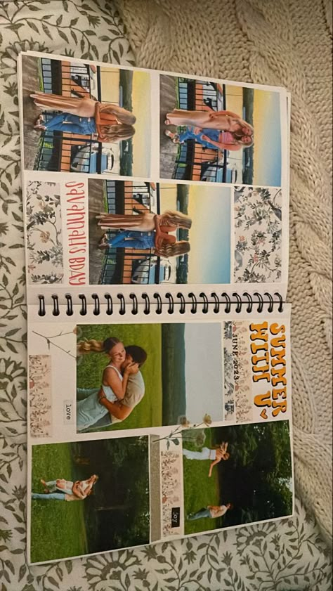 Scrapbook Ideas Summer Memories, Scrapbook Ideas With Polaroids, Scrapbooking Pictures Ideas, College Photo Album Ideas, Photo Scrap Booking Ideas, Birthday Scrap Booking Ideas, What To Scrapbook About, Picture Scrapbook Ideas Friends, Photo Book Birthday Gift