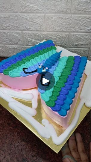 52K views · 2.9K reactions | Butterfly shape cake design decoration video #butterflycake #caketutorial #reelsv#cakes #viralreels #chocolatecakemaking |  | Akshath · nadaaniyan Butterfly Shape Cake, Butterfly Shaped Cake, Cake Frosting Tips, Decoration Video, Shape Cake, Frosting Tips, Shaped Cake, Butterfly Cakes, Cake Frosting