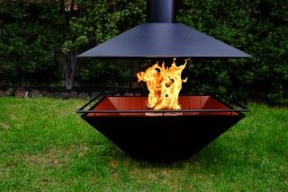 ESTIA DESIGN Caminus 1100 - Contemporary - Fire Pits - Melbourne - by ESTIA DESIGN | Houzz Logburners Fire Places, Fire Pit With Chimney, Fireplace With Chimney, Contemporary Outdoor Fireplaces, Outdoor Fire Pit Seating, Contemporary Fire Pit, Outside Fireplace, Fire Pit Materials, Metal Fireplace