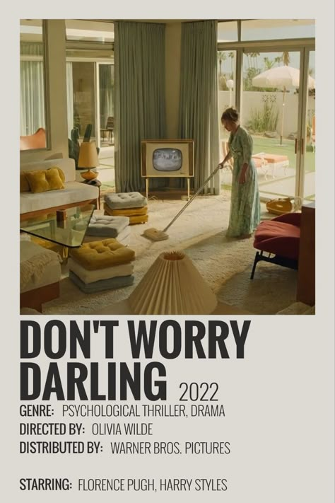 don't worry darling movie aesthetic minimalist polaroid poster Dont Worry Darling Poster Aesthetic, Dont Worry Darling Aesthetic Wallpaper, Don't Worry Darling Movie Poster, November Movies, Don't Worry Darling Movie, Alice Darling, Dont Worry Darling, Don't Worry Darling, Darling Movie