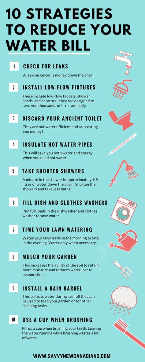 Reduce your water bill with these 10 steps! #Frugal #savemoney Personal Finance Infographic, Lifestyle Topics, Water Saving Tips, Bills Budget, Savings Chart, Finance Infographic, Finance Lessons, Conscious Lifestyle, Save Environment