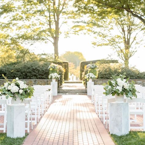 Wedding Ceremony Column Flowers, Wedding Pillar Decorations Columns Floral Arrangements, Columns For Wedding Ceremony, Flowers On Pillars For Wedding, Drumore Estate Weddings, Pillars For Wedding Ceremony, Wedding Pedestals Ceremony, Ceremony Pillar Flowers, Pillar Wedding Decor