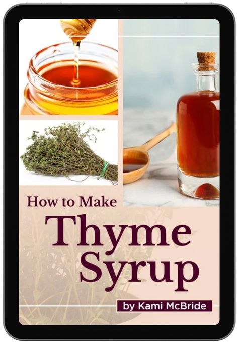 Video 1: Thyme Syrup: How to Make and Use Thyme Syrup Thyme Syrup, How To Make Syrup, Syrup Recipe, Kitchen Cupboards, Herbal Remedies, Thyme, Recipes Food, Syrup, A Table