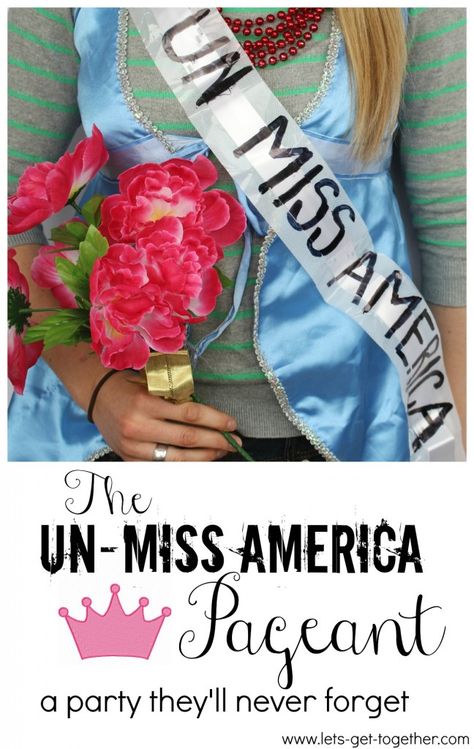 The Un-Miss America Pageant-really fun party idea that would make a fun YW activity! Four categories and ready-to-print scorecards for the judges. #youngwomen #activity #lds Party Ideas For Teen Girls, Girls Activities, Mutual Activities, Lds Yw, Activity Day Girls, Yw Activities, Women Activities, Young Women Activities, Lds Young Women