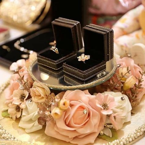 Ring Tray, Wedding Stage Decorations, Stage Decorations, Wedding Stage, Dm Me, Perfume Bottles, Wedding Decorations, Engagement Ring, Tray