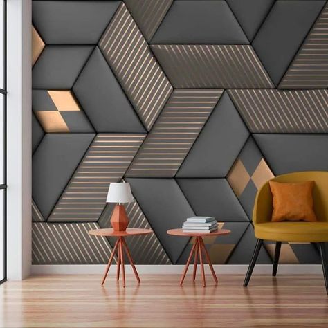 Wall Decoration Ideas ✨️ #wall #wallart #walldecor #walldesign #walldecorationideas #walldecoration #walldecorations #walldecorationforlivingroom #homedesignsdworld #jaspritbumrah #indvpak #asmrsatisfying #sustainability Accent Wall Wallpaper, Wallpaper Dining Room, Wallpaper Dining, Bike Display, Wall Molding Design, Molding Design, Panel 3d, High Tech Design, Instagram Wall