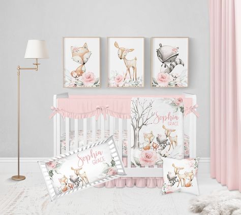 Girl crib bedding sets