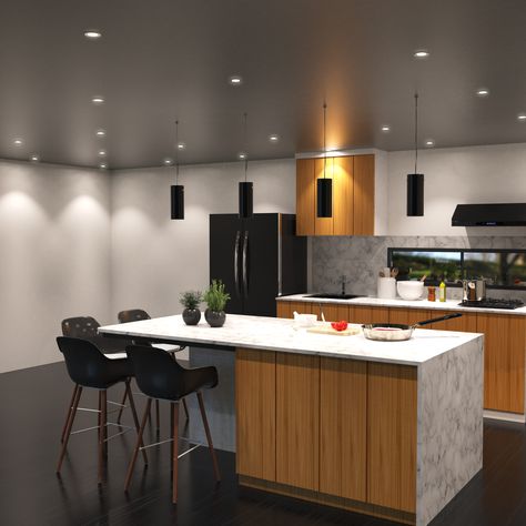 Achieve a great kitchen design with Simple Lighting's Dimmable LED Downlights! 💡 They use less energy and can add functionality to your kitchen. ✨ Shop here: https://bit.ly/3ijGZI8 #simplelighting #simplelightningUK #LEDdownlights #dimmable #dimmableLED #ceilingspotlights Down Lights Kitchen, Kitchen Spotlights Lighting Ideas, Kitchen Downlights, Kitchen Spotlights, Modern Kitchen Lighting, Spotlight Lighting, Led Downlights, Recessed Downlights, Led Down Lights